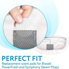 img 1 attached to 🌸 15-Pack Spring Breeze Fresh Fragrance Scented Pads for Bissell Powerfresh and Symphony Series Steam Mops - Compatible with 1940, 1806, and 1132 Models