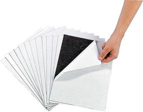 img 2 attached to 🧲 High-Quality Adhesive Magnetic Sheets (12 Pack) - Easy Peel & Stick, Flexible 8 1/2" X 11