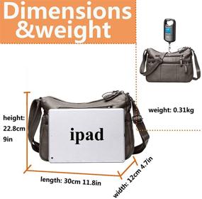 img 2 attached to Stylish and Durable: Women's Soft PU Leather Shoulder Bag - Crossbody Purse with Multiple Pockets