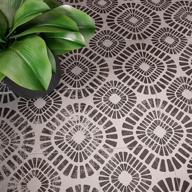 🔹 large geometric avenue wall stencil – pattern for painting on walls – reusable concrete patio floor stencils – 238_s logo