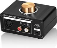 🔊 enhance audio experience with mini stereo line level booster amplifier preamp - 20db gain & volume control logo