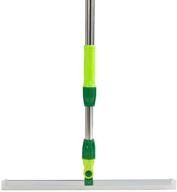 🧹 heavy-duty rubber broom with extension bar - household, pool, shower, kitchen, bathroom, and sidewalk cleaning - marble squeegee silicone dewatering - qhjxgzzl floors will love it! logo