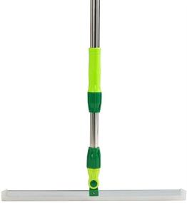 img 4 attached to 🧹 Heavy-Duty Rubber Broom with Extension Bar - Household, Pool, Shower, Kitchen, Bathroom, and Sidewalk Cleaning - Marble Squeegee Silicone Dewatering - Qhjxgzzl Floors will love it!