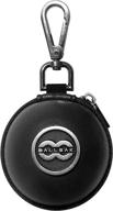 🎱 ballsak pro - silver/black - cue ball case with strong strap for attaching pool balls, billiard balls, and training balls to your cue stick bag логотип