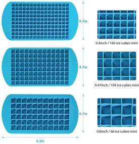 img 3 attached to EuChoiz Silicone Ice Cube Trays - 3pcs/Pack, 3 Different Sizes, Easy Release & Reusable, BPA-Free