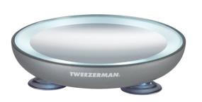 img 2 attached to 🔍 Tweezerman Illuminated Mini Mirror, 4.22-inch Diameter