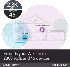 img 3 attached to 🔌 NETGEAR EX7500 WiFi Mesh Range Extender: Boost Coverage to 2300 sq.ft. & Connect 45 Devices! Tri-Band AC2200 Speed with Mesh Smart Roaming