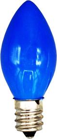 img 3 attached to 💡 Box of 25 C7 Steady Burning Opaque Blue Light Bulbs - 7 Watt - Candelabra Base - Ideal for Night Lights, Decorative Lights & Christmas Strings