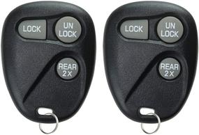 img 3 attached to 🔑 KeylessOption Keyless Entry Remote Control Car Key Fob Replacement Pack (2) for 16245100-29