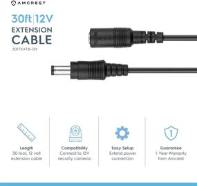 img 2 attached to 🔌 Amcrest 30FTEXTB 12V Universal Extension Compatible