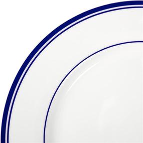 img 1 attached to 🍽️ 16-Piece Stripe Dinnerware Service by AmazonBasics