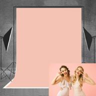 📷 stunning allenjoy 5x7ft pure solid color champagne pink photography backdrop for picture-perfect studio portraits, newborn photoshoots, and headshots logo