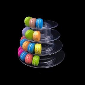 img 2 attached to 🍰 Candora Macaron Display Stand - 4-Storey