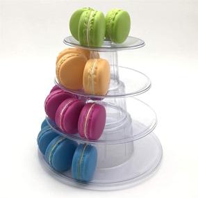 img 3 attached to 🍰 Candora Macaron Display Stand - 4-Storey