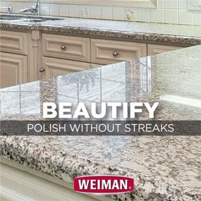 img 1 attached to 🧽 Weiman Stainless Steel & Granite Cleaner - 12oz - Countertop & Appliance Protection Against Fingerprints - Granite Cleaner & Polish - Enhance Natural Beauty of Stone Surface - 12oz