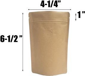 img 3 attached to ☕ AwePackage Kraft Paper Coffee Pouch Bags with Stand-Up Zipper and Aroma Degassing Valve, 3 Oz (Pack of 25)