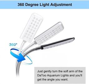 img 1 attached to 🐠 DaToo Aquarium Light: Versatile Small LED Clip Light with 1-Year Warranty