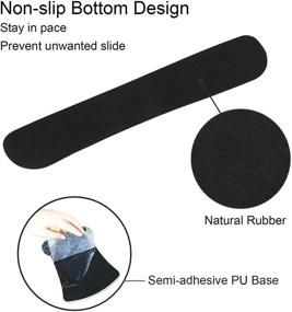 img 1 attached to 😍 Comfortable Keyboard Wrist Rest Pad and Ergonomic Mouse Pad Set with Gel Wrist Support - Non-Slip Base - Cute Heart Galaxy Design - Ideal for Gaming, typing, and Pain Relief - Perfect for Computer, Office