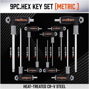 img 1 attached to HORUSDY T-Handle Wrench Set - 18 Pieces, 1.5mm-10mm