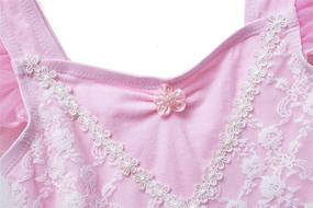 img 2 attached to Cute and Charming: Meeyou Little Girls' Flower Ovelay Ballet Tutu Dress