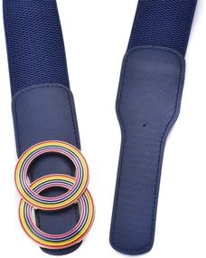 img 2 attached to Beltox Womens Elastic Stretch Stretch Women's Accessories and Belts