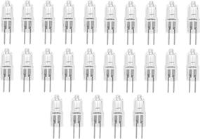 img 4 attached to 💡 25-Pack Crystal Clear LENSE 10W AC/DC 12V Light Bulb Replacement - JC G4 2Pin Base Halogen Kitchen Pendant Lamp - 12V 10W Bi-Pin Warm Clear Bright White T3 Bulb - Under Cabinet Puck Lighting