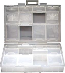 img 4 attached to 📦 Aidetek Half Transparent BOX-ALL-24 Small Parts Beads Stationery Jewelry Box Organizer for Sorted Parts 3 Sizes 24 compartments with lid" - Optimized Product Name: "Aidetek Half-Transparent Box-All-24 Small Parts Beads Stationery Jewelry Box Organizer with Lid | 3 Sizes, 24 Compartments
