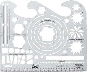 img 2 attached to 📐 Mr. Pen - Landscape and Architectural Templates, Drafting and Landscaping Tools, Landscape Design and Drawing Templates, Architectural Template, Drafting Ruler Shapes, and Drawing Stencils