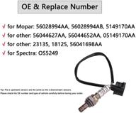 🔧 4-piece set of upstream & downstream oxygen o2 sensors | compatible with 2004-2007 dodge ram 1500, magnum, charger, commander, liberty | chrysler 300, mitsubishi | part numbers: 56028994aa, 56028994ab, 05149170aa | os5249 logo