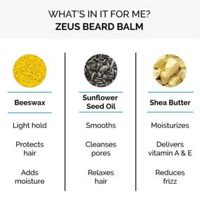 img 2 attached to ZEUS Conditioning Beard Balm for Men - Natural Softening Conditioner (2 Oz) - Sandalwood Scented Facial Hair Care
