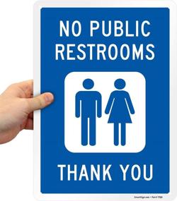 img 2 attached to 🚻 SmartSign Plastic Public Restrooms: Ensuring Enhanced Hygiene and Convenience