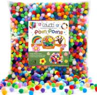 caydo 2000 pieces of 1 cm pompoms in 20 vibrant colors, fuzzy pom poms balls for art and craft diy supplies logo