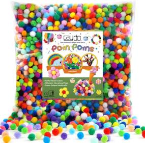 img 4 attached to Caydo 2000 Pieces of 1 cm Pompoms in 20 Vibrant Colors, Fuzzy Pom Poms Balls for Art and Craft DIY Supplies