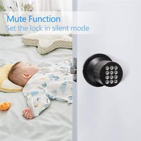 img 3 attached to 🚪 Signstek Digital Door Lock with Keypad - Keyless Entry Electronic Door Knob - Oil Rubbed Bronze Efficiency