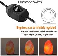 🔌 himalayan salt lamp cords with dimmer switch replacement set includes 2 packs of cord with 6 bulbs 15w for salt lamps логотип