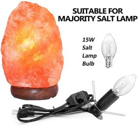 img 3 attached to 🔌 Himalayan Salt Lamp Cords with Dimmer Switch Replacement Set Includes 2 Packs of Cord with 6 Bulbs 15W for Salt Lamps