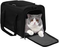 🐱 wdm airline approved cat carrier: collapsible and secure soft sided puppy carrier with safety zippers, removable fleece pad, and pockets – ideal for small dogs, puppies, and large cats logo