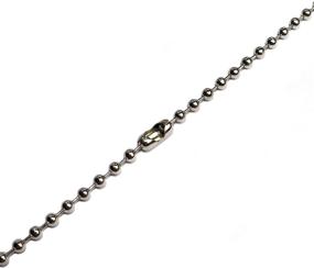 img 1 attached to 🔗 Beaded Pull Chain Extension for Ceiling Fan or Light (Pack of 2) - 10ft Roller Chain with Connectors (Silver, 3.2mm Diameter)