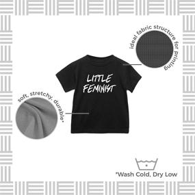 img 1 attached to Bubby Little Feminist T Shirt Black Boys' Clothing