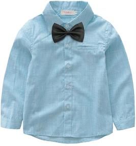 img 3 attached to 👶 Boys' Clothing Sets with Suspender Outfits for Toddler Infants