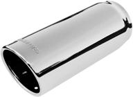 🔼 flowmaster 15366 4-inch x 10-inch x 3.5-inch stainless steel straight roll exhaust tip logo