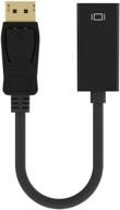 premium black belkin displayport to hdmi adapter cable - seamless connection and stunning visuals logo