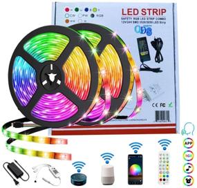 img 4 attached to 🔌 QDS Smart LED Lights Strip - Sync & Control Music with Color Changing Rope, Compatible with Alexa/Google Home - Non-Waterproof IP20, 32.8ft (10m)