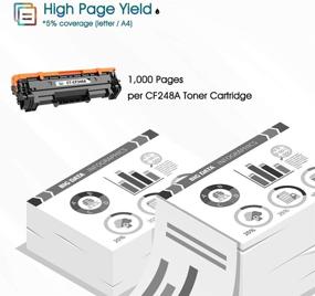 img 1 attached to 🖨️ Cool Toner CF248A Compatible Toner Cartridge Replacement for HP Laserjet Pro M15w MFP M29w M28w Printer (Black, 2-Pack)