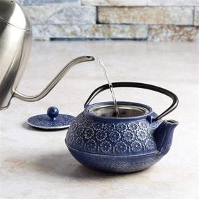 img 1 attached to 🌸 Beautiful Primula Teapot Featuring a Stainless Infuser - Ideal for Floral Tea Lovers!