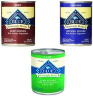 🐶 blue buffalo homestyle recipe canned dog food pack 12.5 oz x 12 cans - lamb, chicken, and beef dinner logo