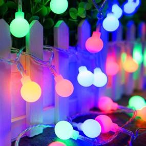 img 2 attached to 🎉 32ft Battery Operated USB String Lights - 100 LED Fairy Lights, Waterproof Globe Starry String Lights with Remote - Perfect for Bedroom, Christmas Tree, Party Decorations - Multi Color