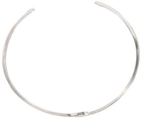 img 1 attached to 🌊 Rhodium Plated Brass Base Silver Wave Cuff Bracelet Bangle - Adjustable XS - L for Enhanced SEO