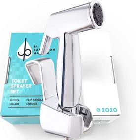 img 4 attached to 🚽 JP's Handheld Bidet Sprayer for Toilets - Easy DIY Installation, Ideal for Homes or Rentals, Complete Kit with Adjustable Pressure T-Valve (PALM CONTROL)