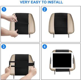 img 1 attached to 🚗 Universal Car Headrest Mount Holder for Tablets - Vertical or Horizontal Back Seat Mount - Compatible with 4.7-12.9” iPad, iPad Mini, Galaxy, Switch, Fire HD